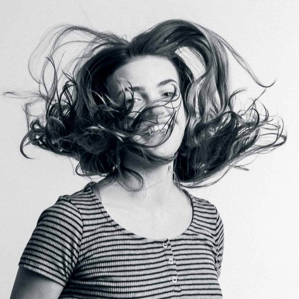 biało czarny portret kobiety jgfotografia