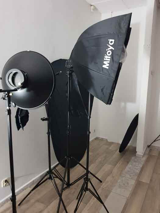 modyfikatory światła w studio w Toruniu jgfotografia